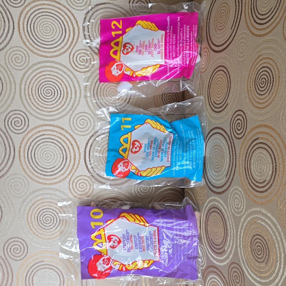 1999 McDonalds Happy Meal❤TY Teenie Beanie Babies☆Full Set New Unopened Packages - Picture 9 of 14